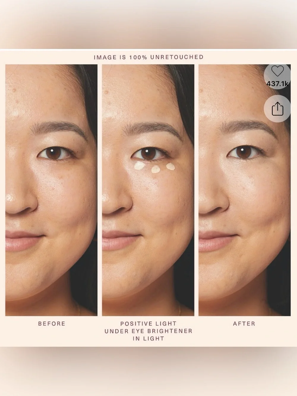 Rare Beauty Positive Light Under Eye Brightener in LIGHT, full Sz 0.13oz, BNIB